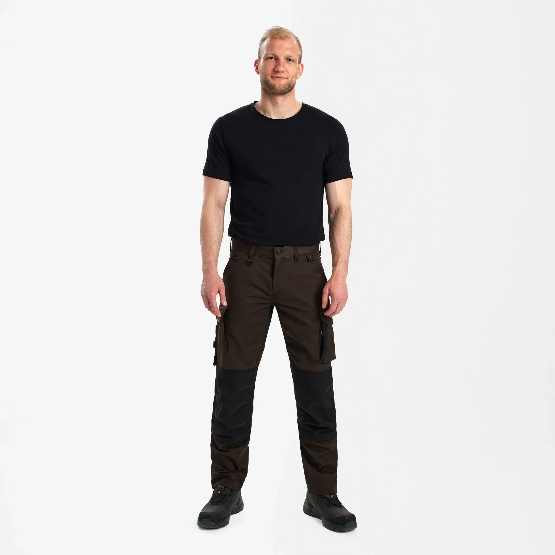 ENGEL X-treme Arbeitshose mit Stretch – Mokkabraun/Schwarz