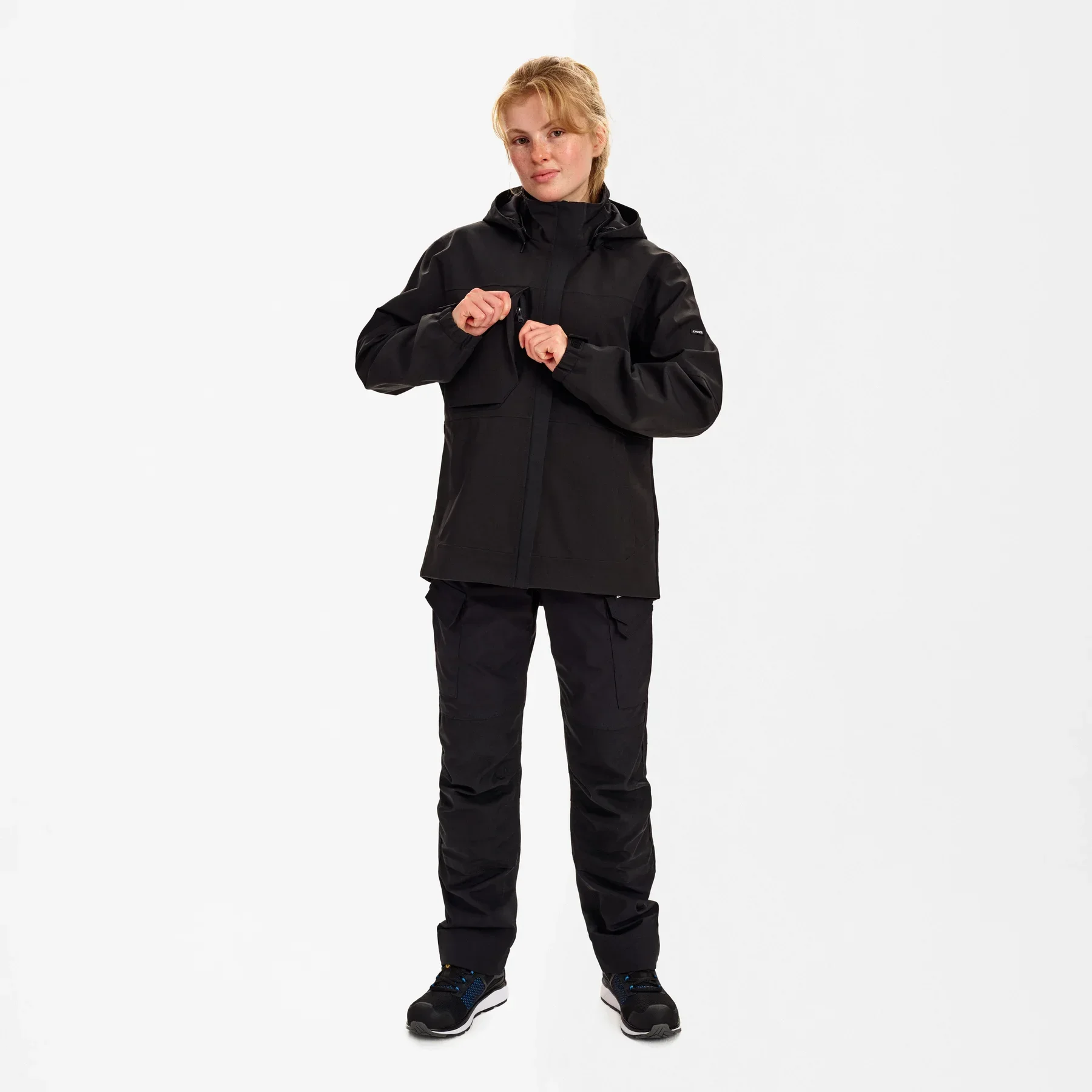 ENGEL Entire Damen Shelljacke – Schwarz