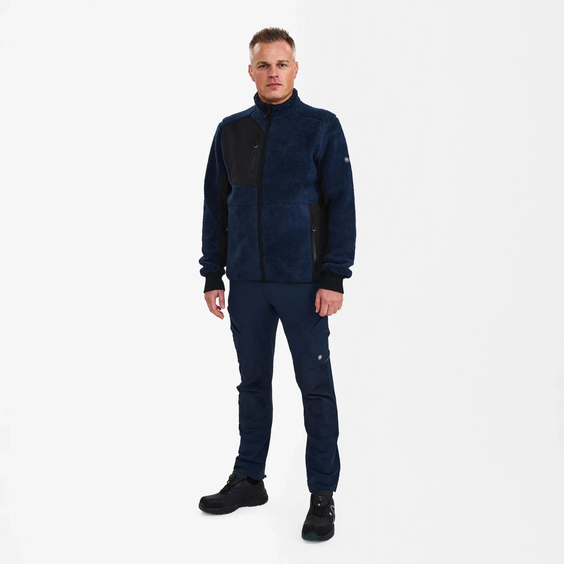 ENGEL X-treme Faserjacke – Blue Ink/Schwarz