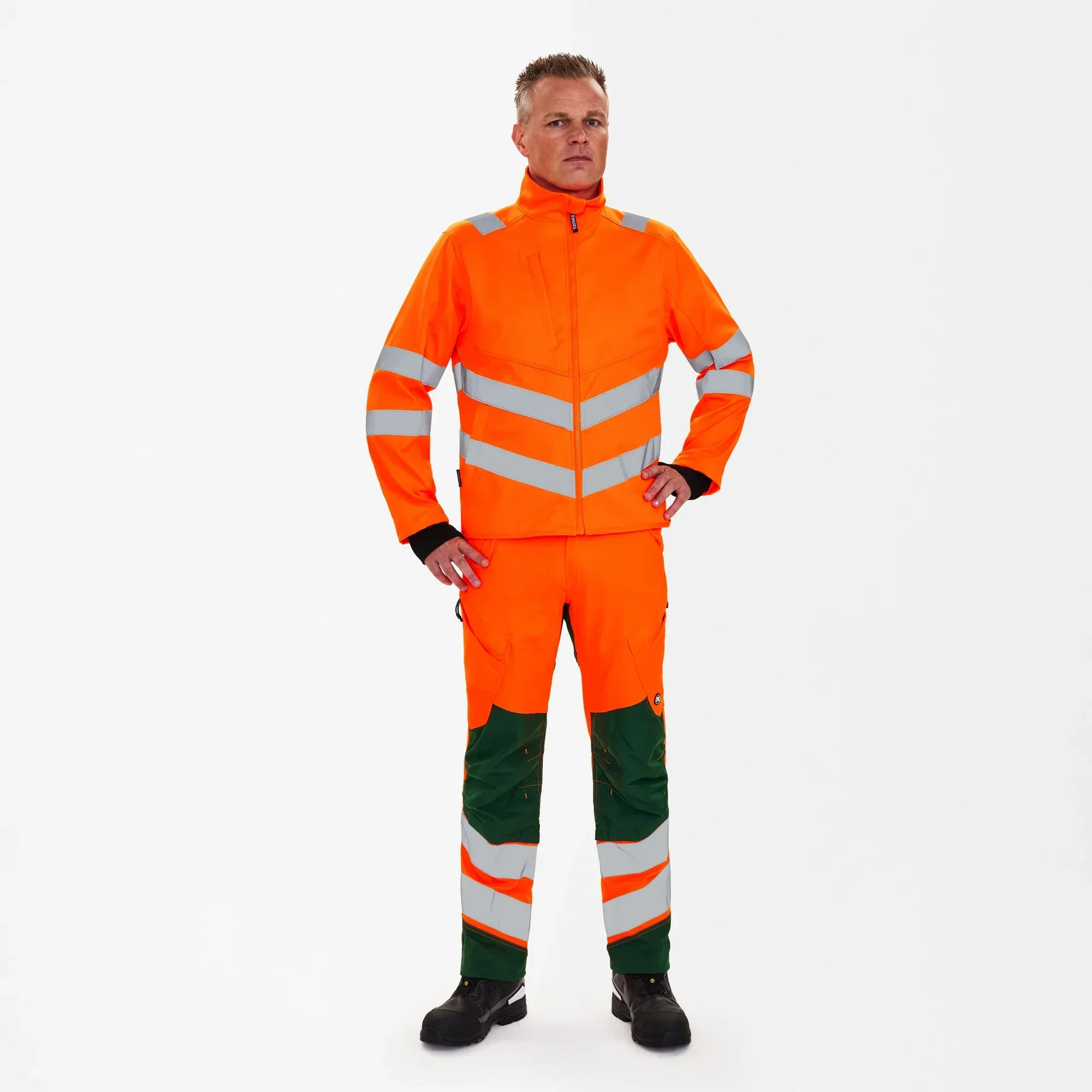 ENGEL Safety Arbeitsjacke mit 2-Wege-Stretch – Hi-vis Orange