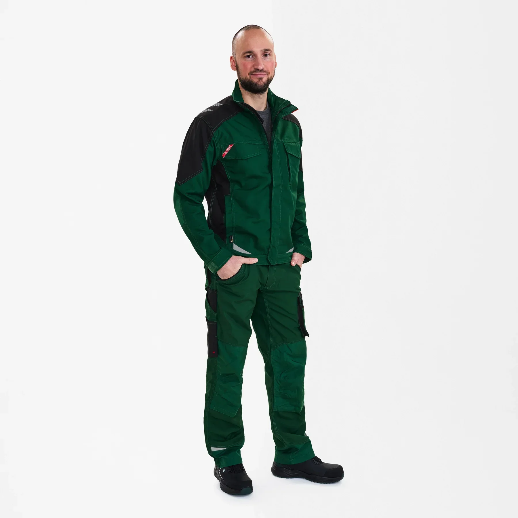 ENGEL Galaxy Arbeitsjacke – Grün/Schwarz