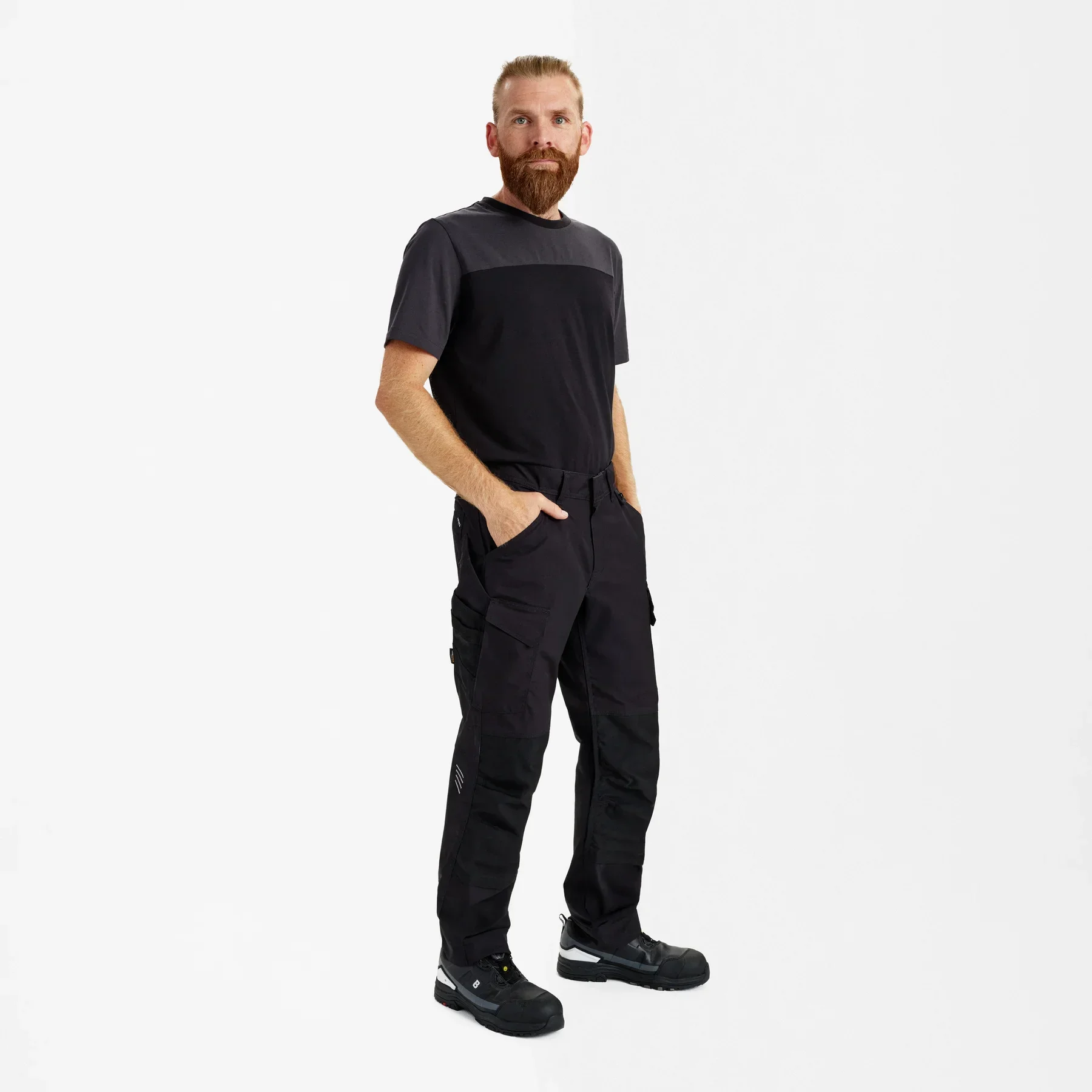 ENGEL Entire Arbeitshose mit 2-Wege-Stretch – Schwarz