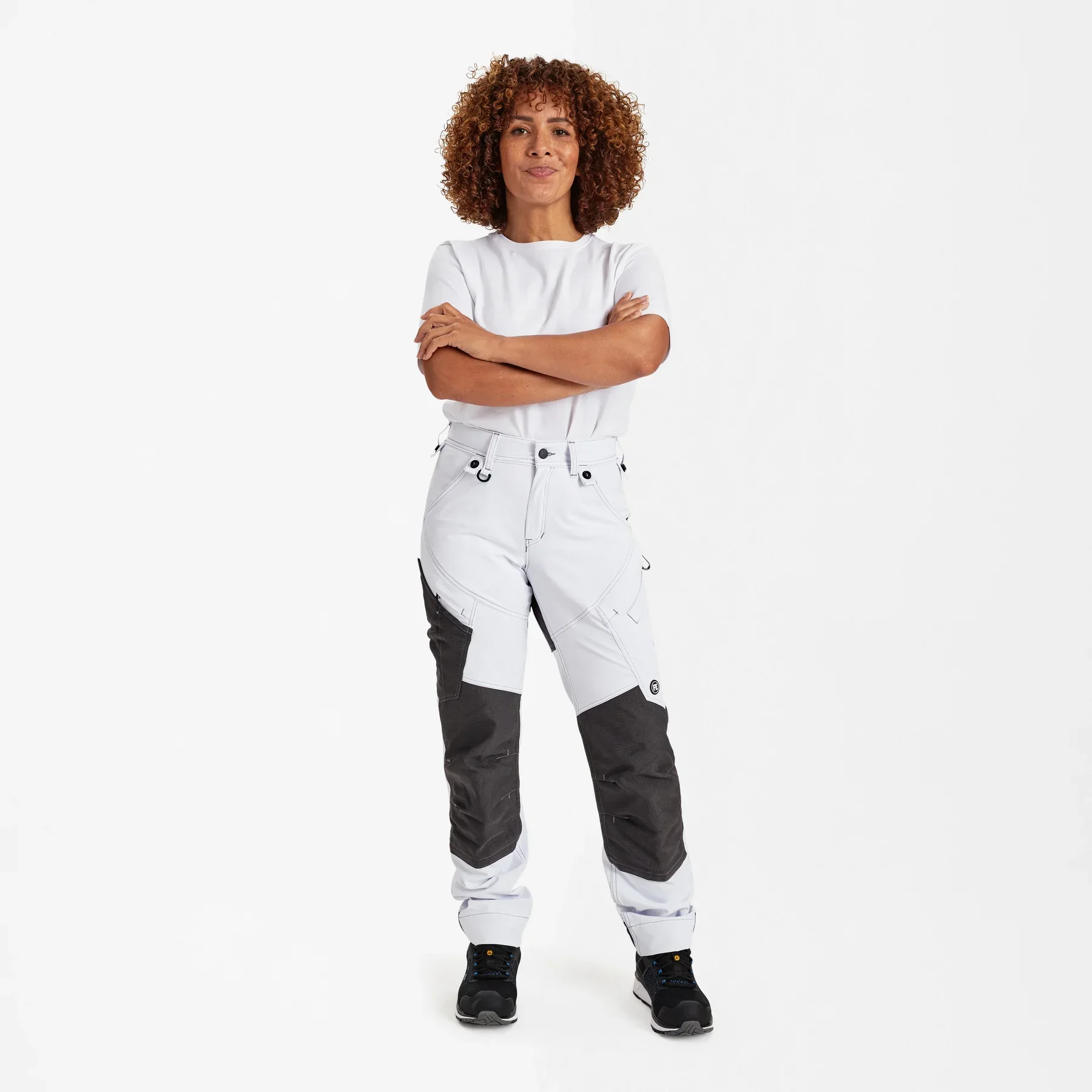 ENGEL X-treme Damen Arbeitshose mit 4-Wege-Stretch – Weiss