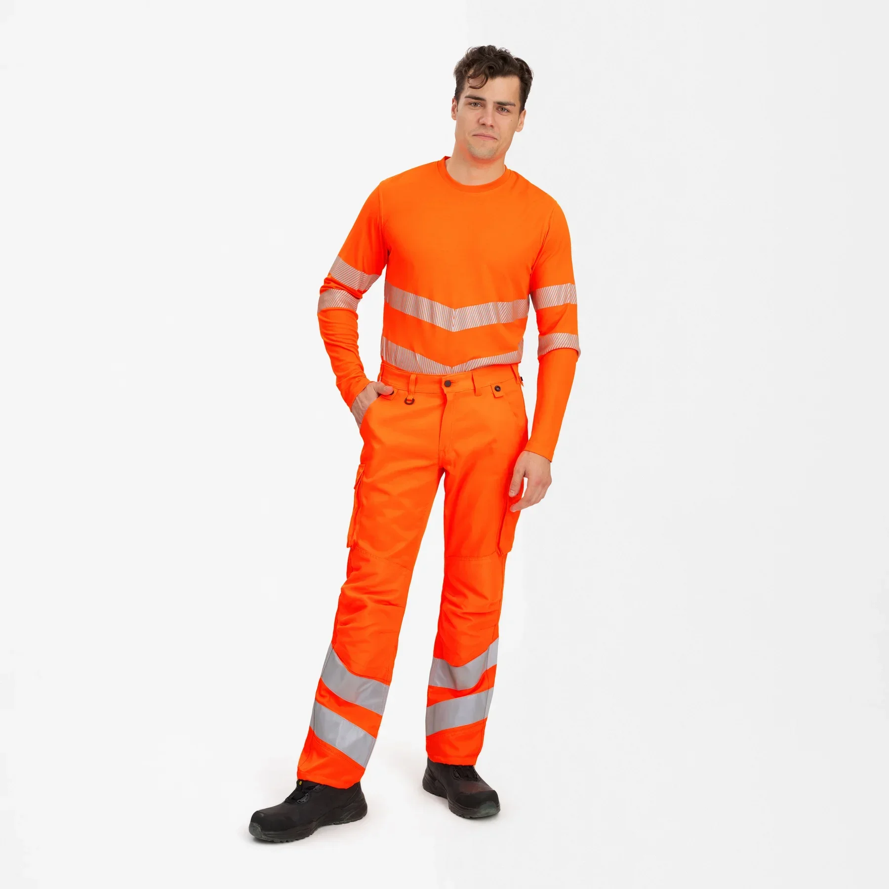 ENGEL Safety Light Arbeitshose – Hi-vis Orange