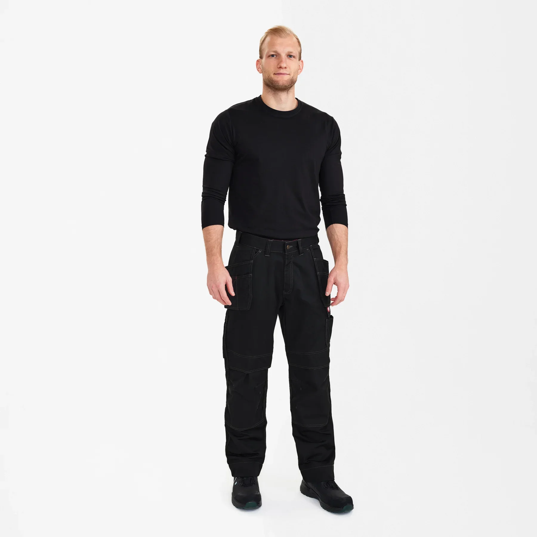 ENGEL Combat Arbeitshose mit Holstertaschen – Schwarz