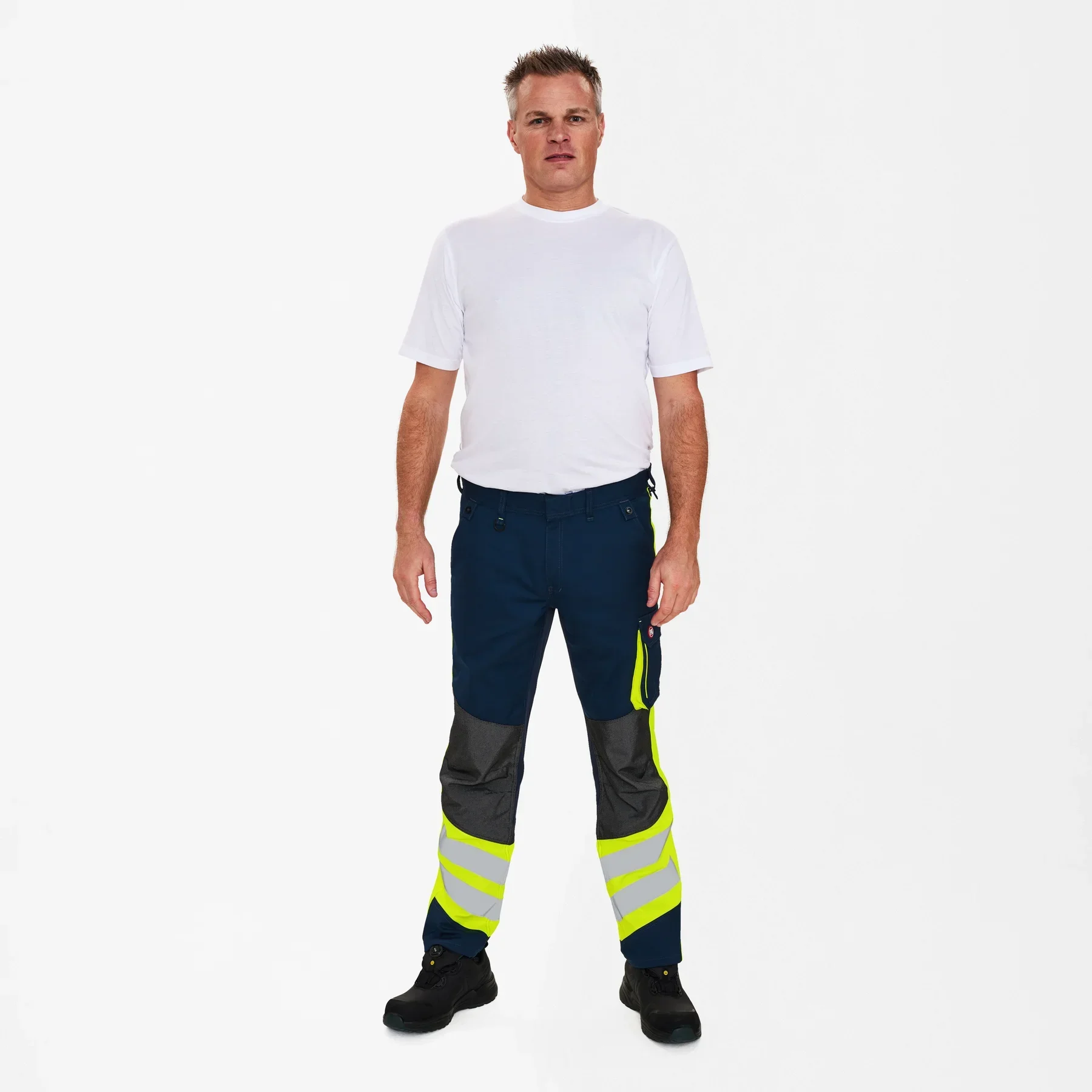 ENGEL Cargo Arbeitshose – Blue Ink/Gelb