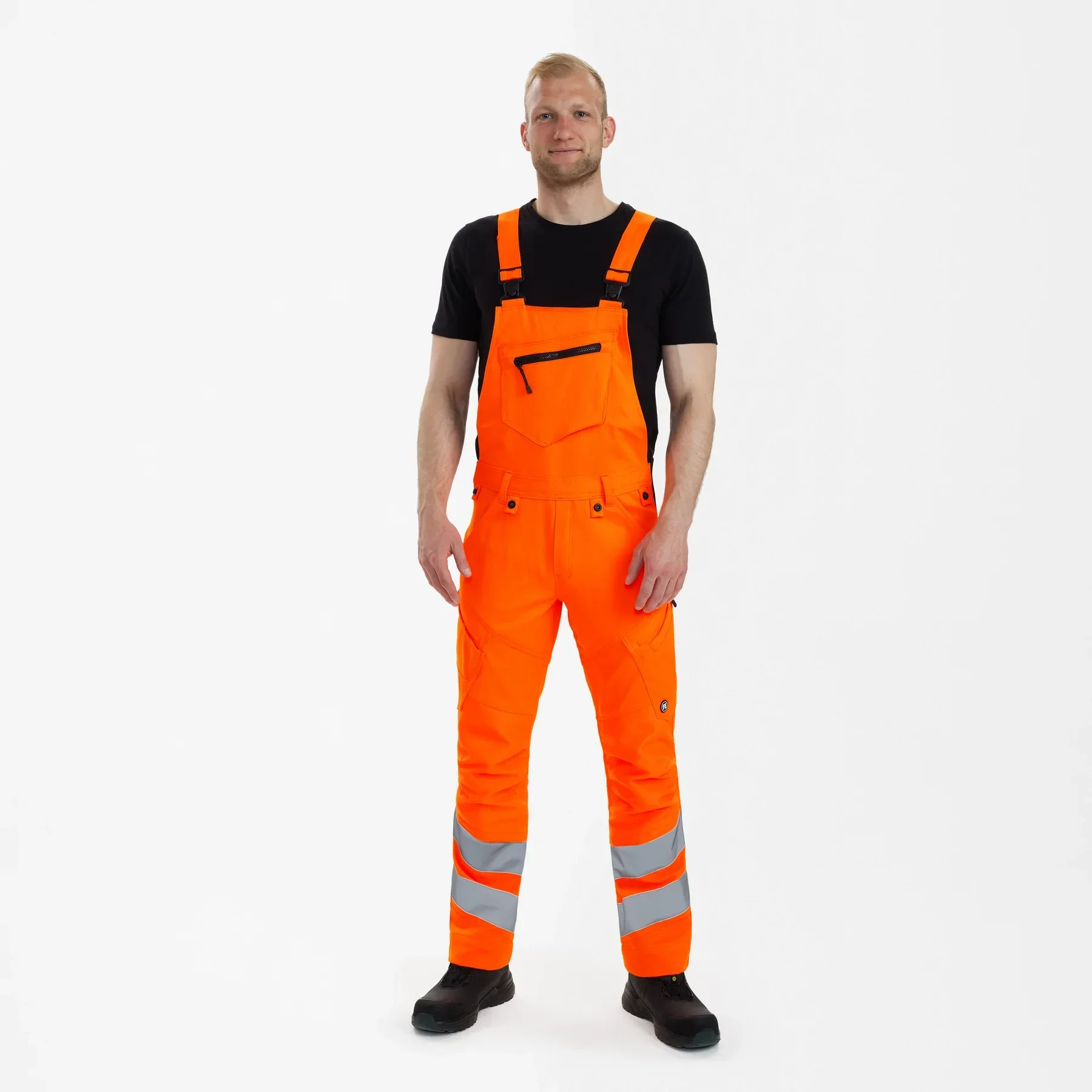 ENGEL Safety Latzhose mit 2-Wege-Stretch – Hi-vis Orange