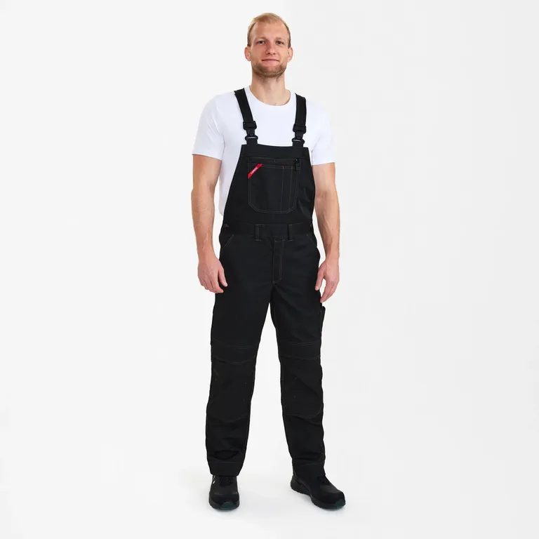 ENGEL Combat Latzhose – Schwarz
