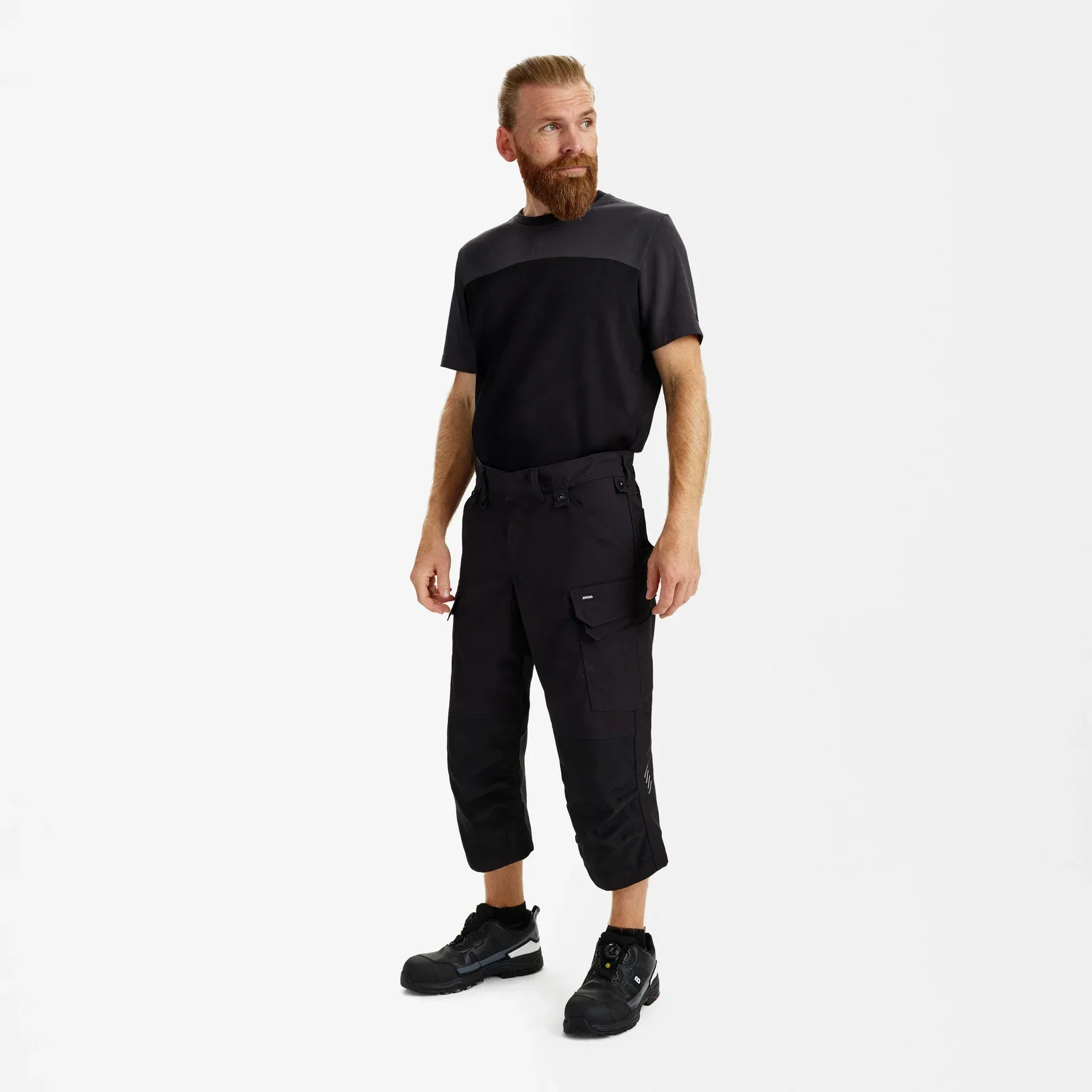 ENGEL Entire 3/4-Hose mit 2-Wege-Stretch – Schwarz