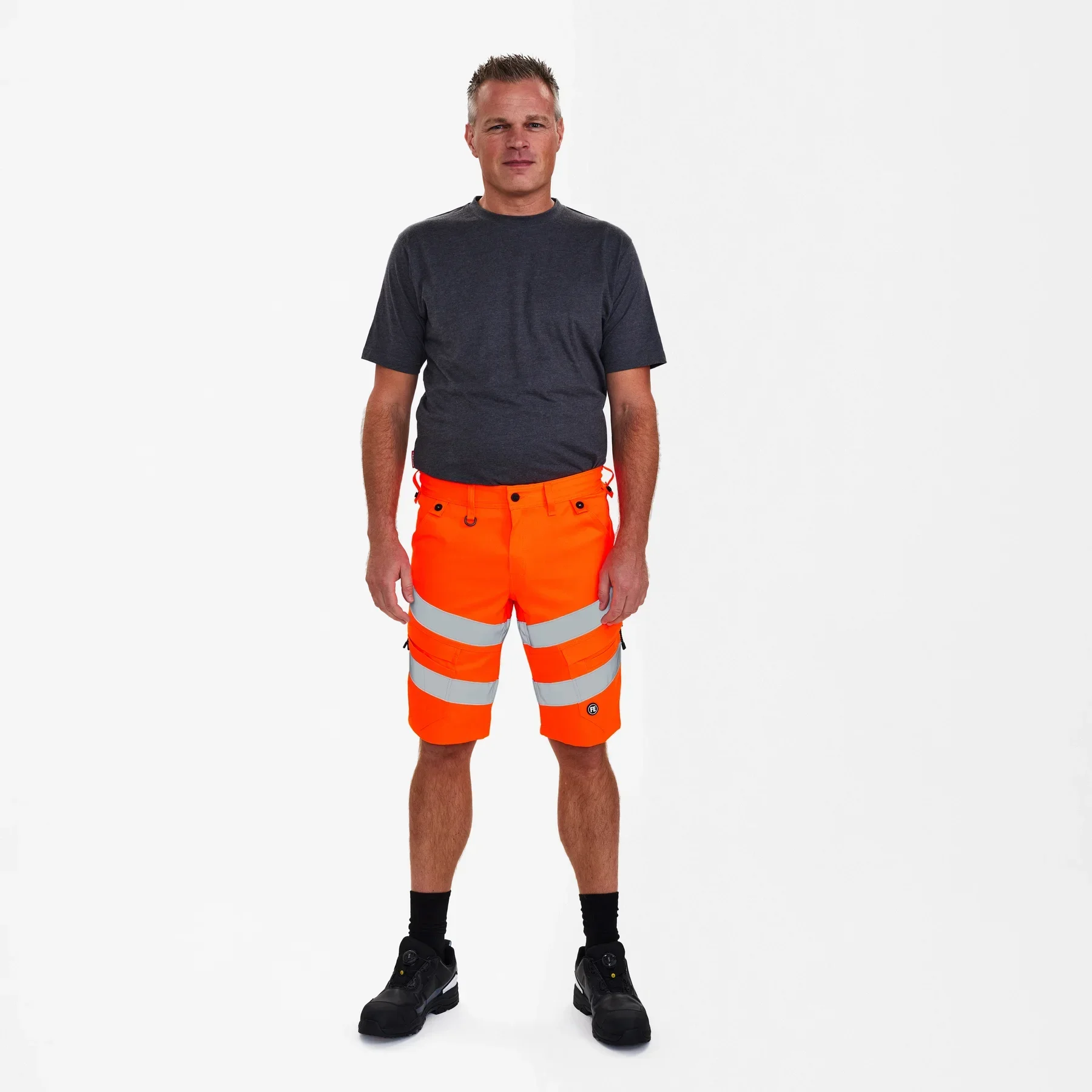 ENGEL Safety Arbeitsshorts mit 2-Wege-Stretch – Hi-vis Orange