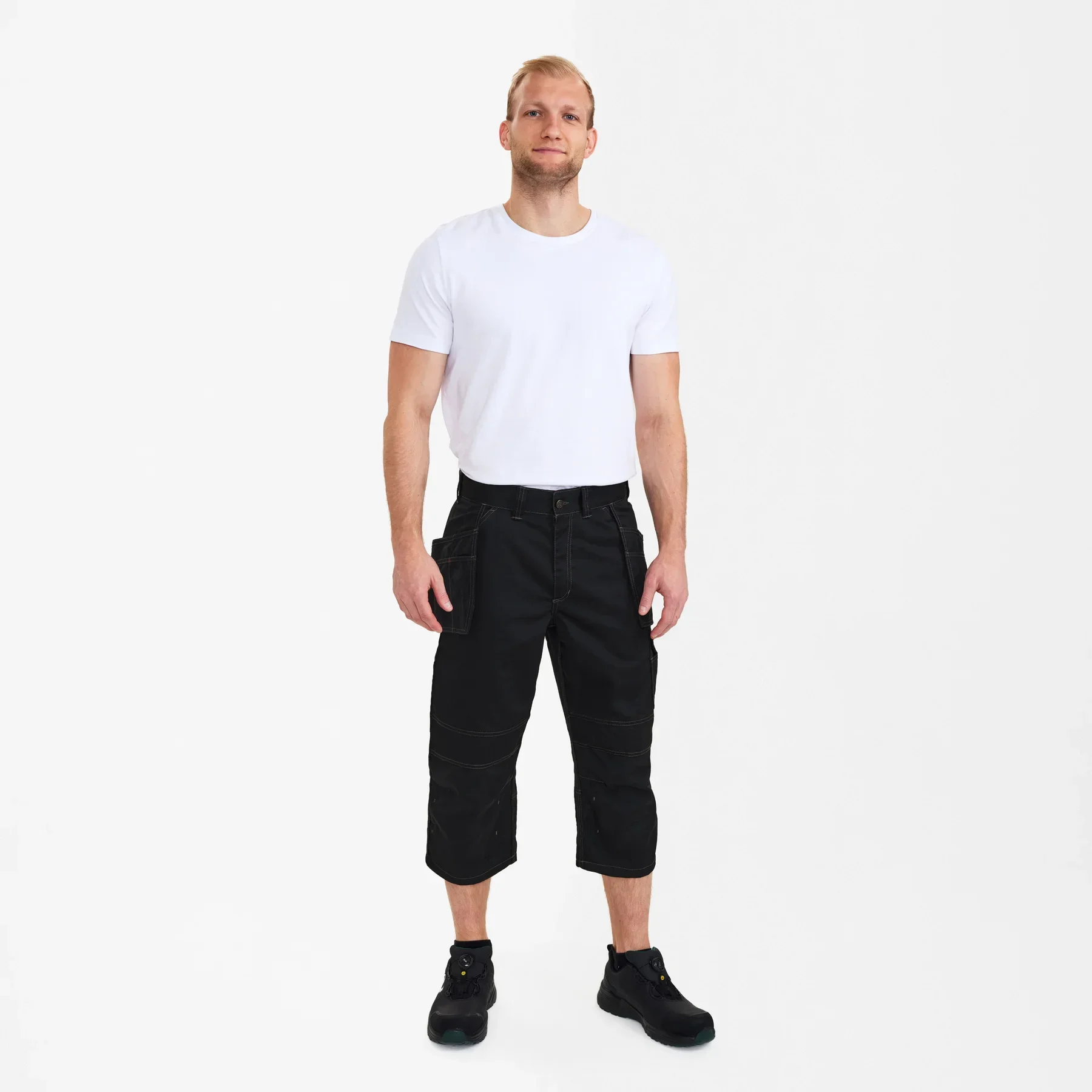 ENGEL Combat 3/4 Hose mit Holstertaschen – Schwarz