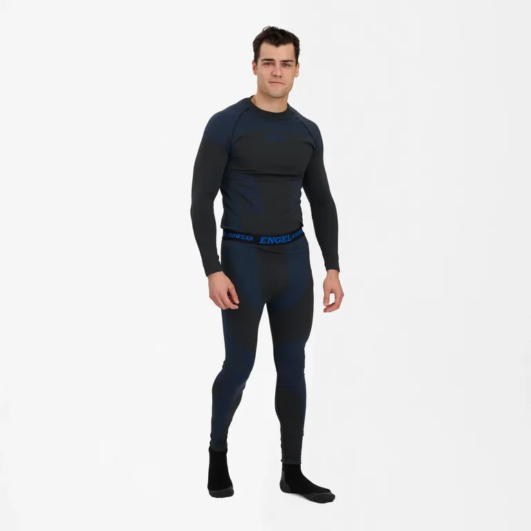 ENGEL Nahtlose lange Unterhose aus Bambus – Schwarz