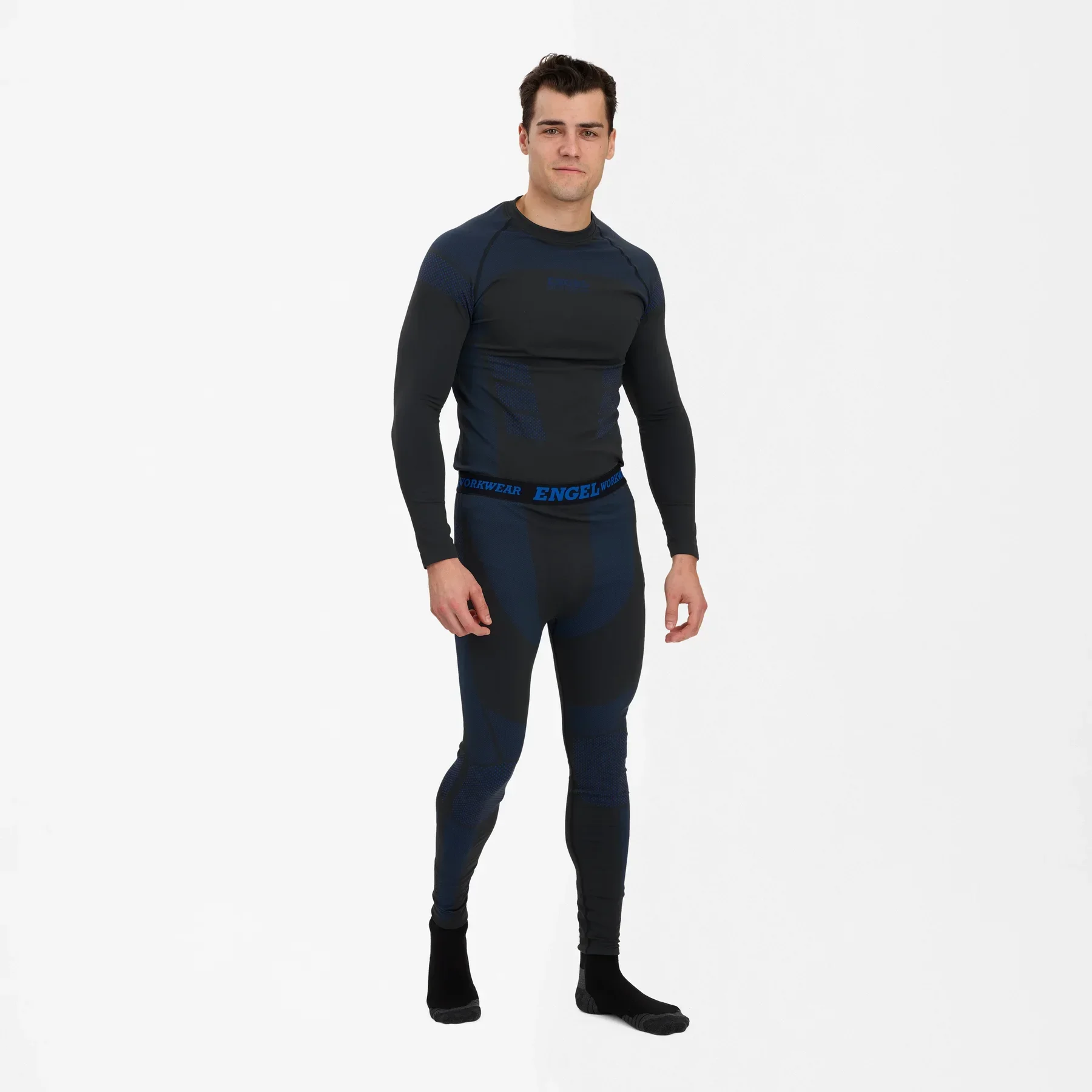 ENGEL Nahtlose lange Unterhose aus Bambus – Schwarz