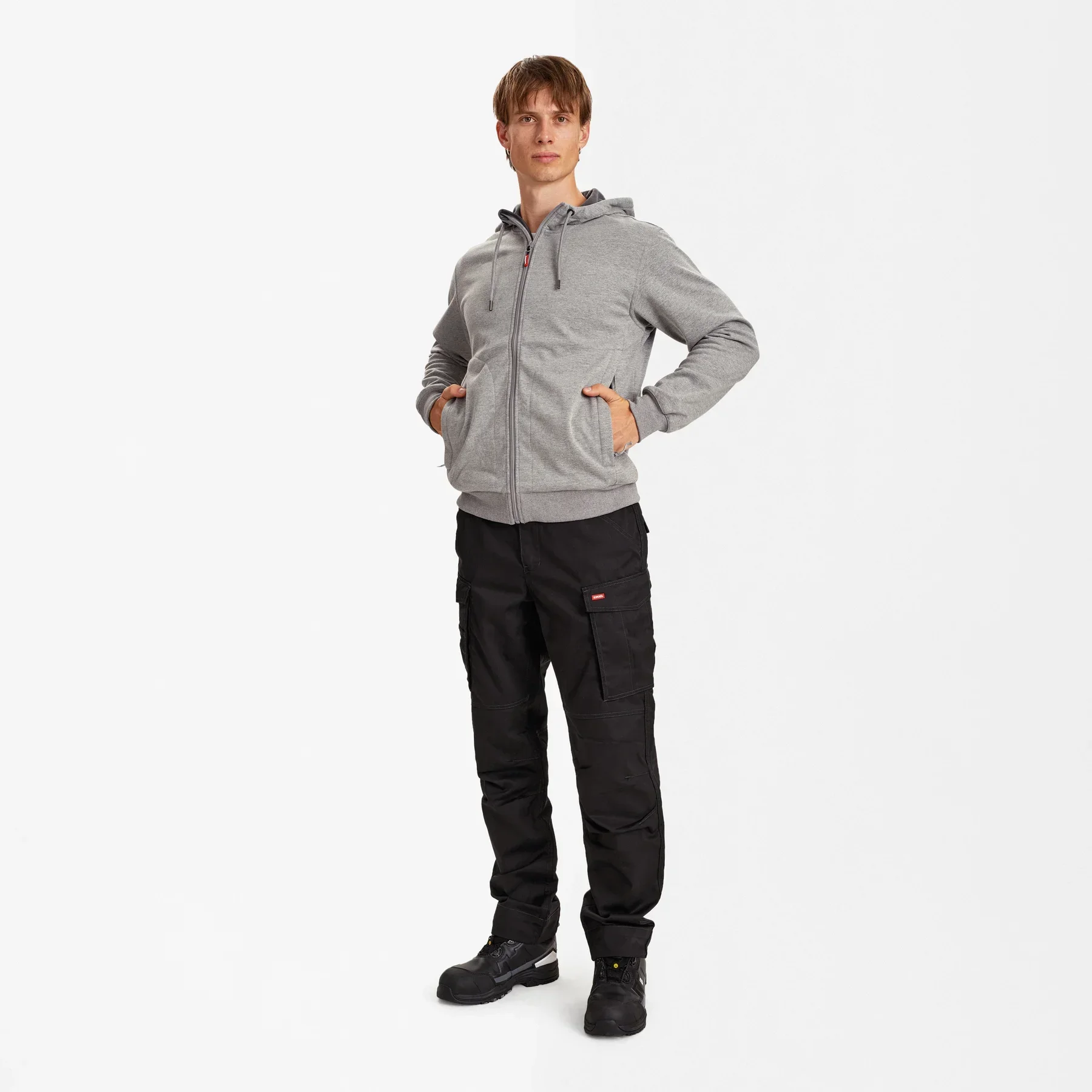 ENGEL Extend Allwetter-Cardigan – Graumeliert