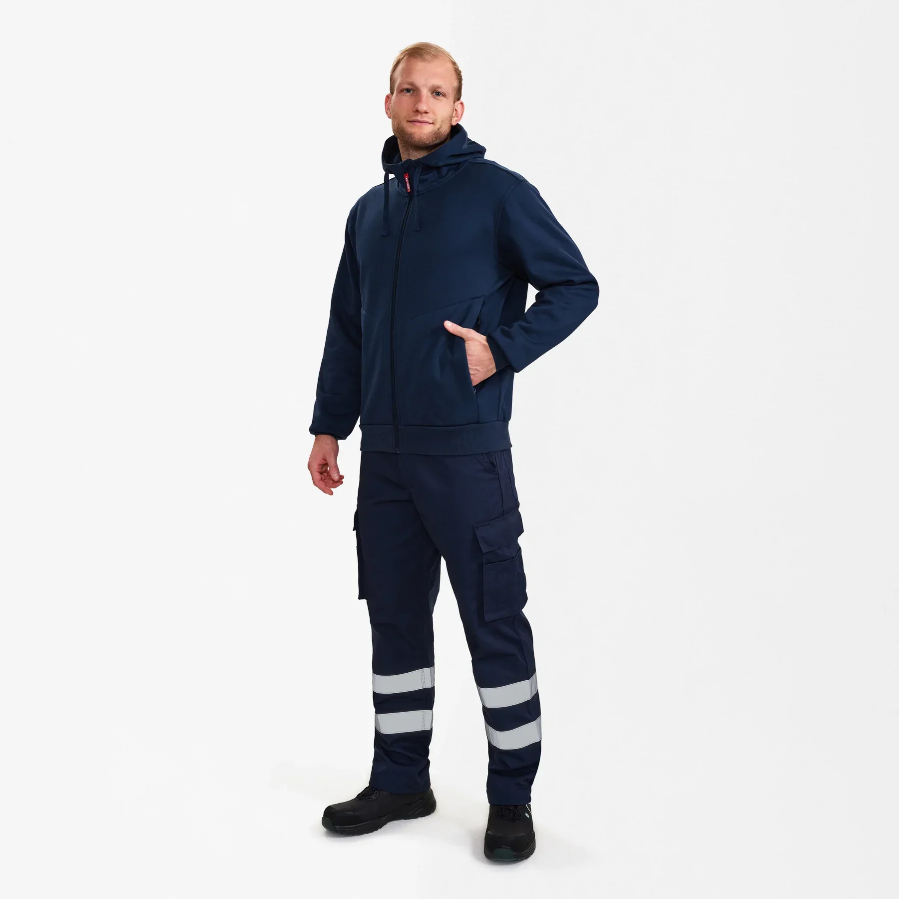 ENGEL Extend Kapuzen-Jacke – Blue Ink