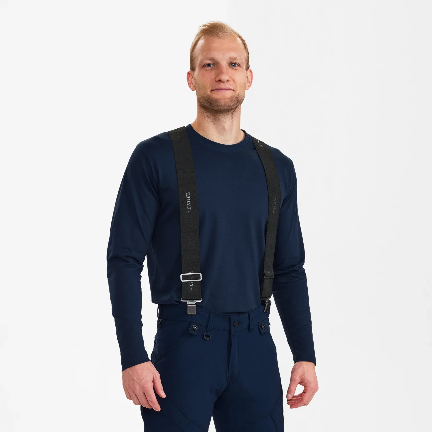 ENGEL Elastische Hosenträger – Schwarz