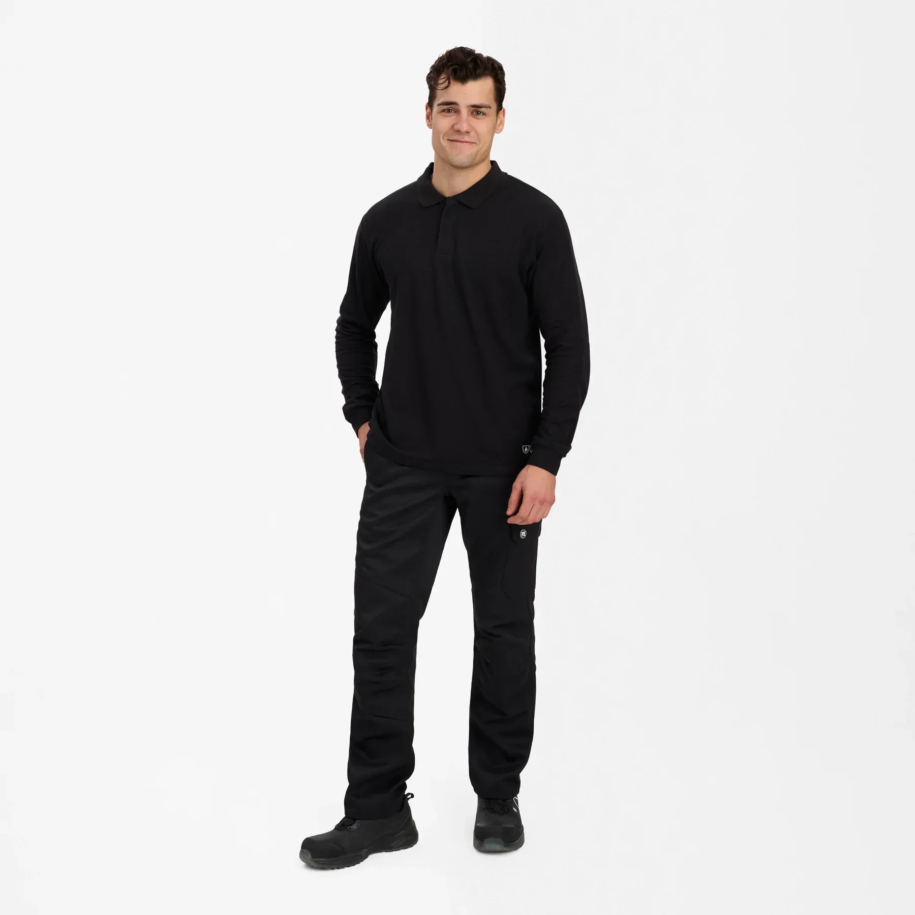 ENGEL Safety+ Poloshirt – Schwarz
