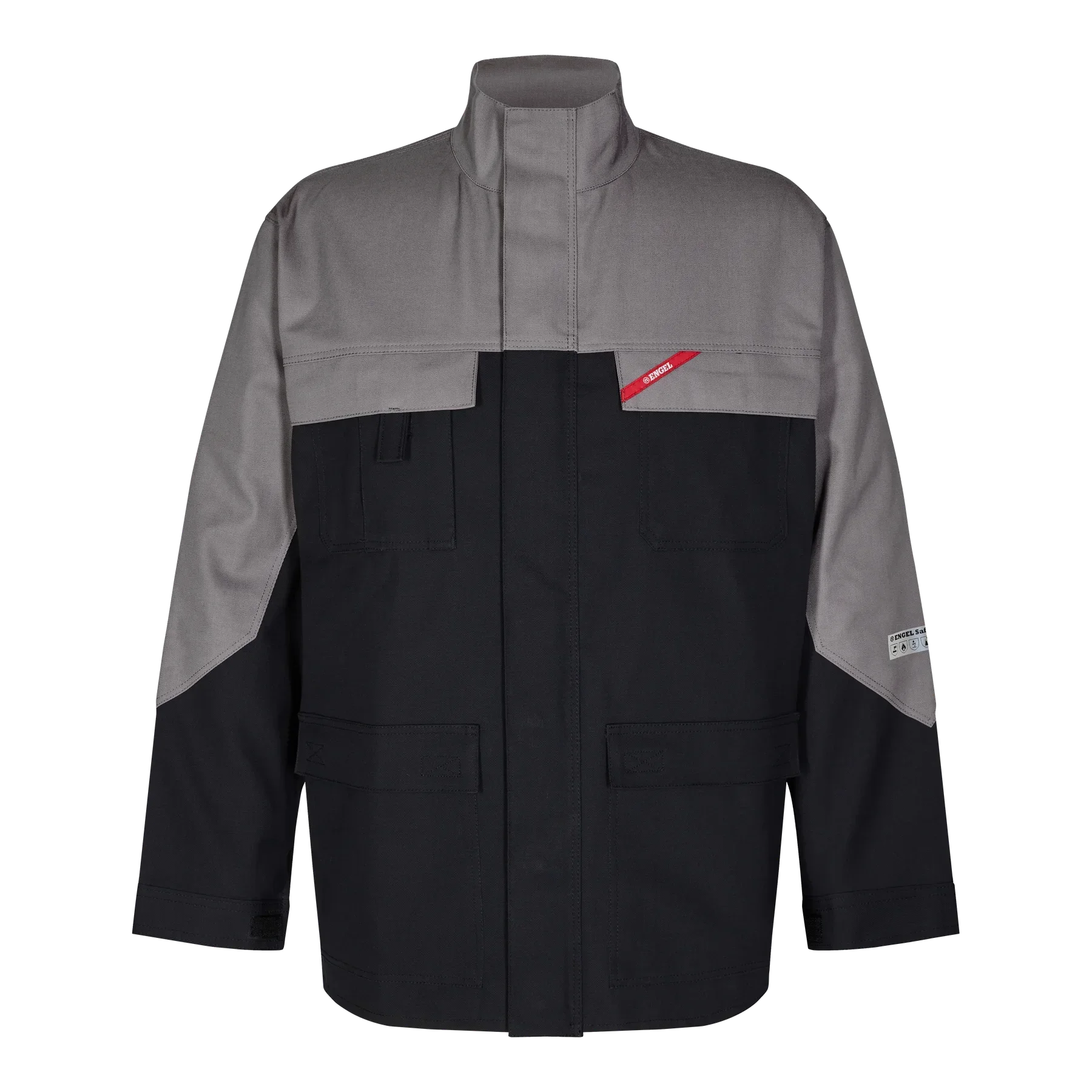 ENGEL Safety+ Multinorm Jacke – Schwarz/Grau