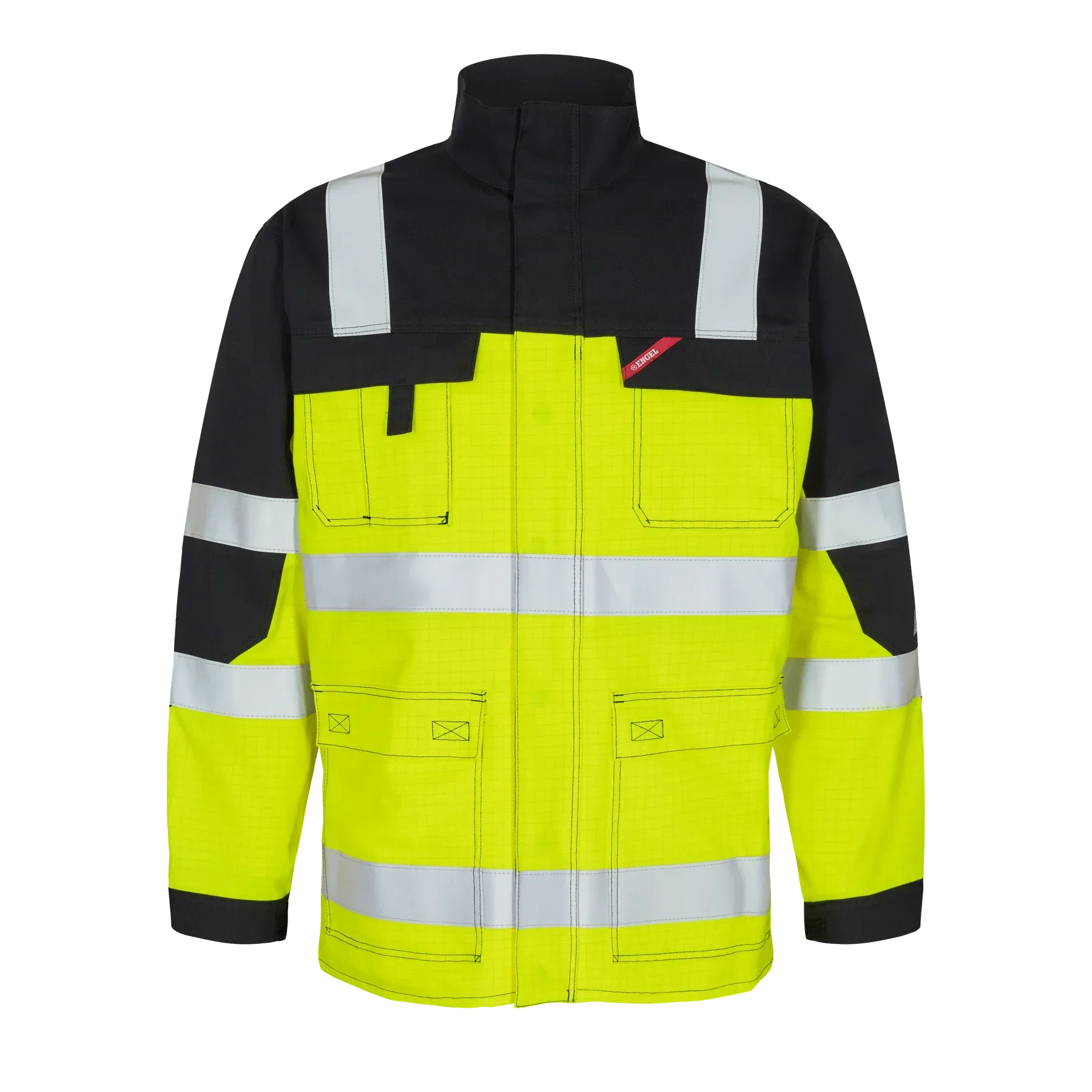 ENGEL Safety+ EN ISO 20471 Multinorm Jacke – Gelb/Schwarz