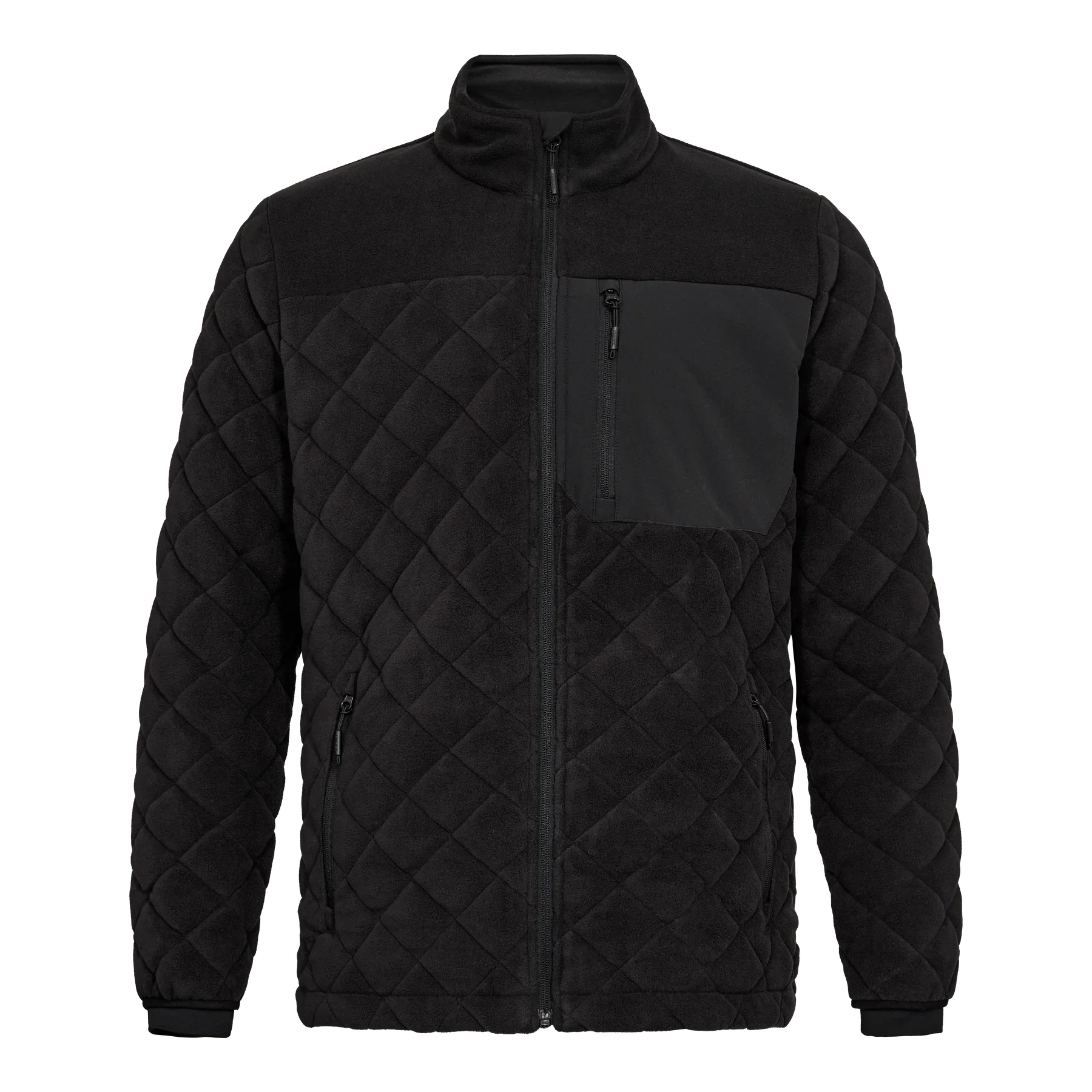 ENGEL Entire Gestepptes-Fleecejacke – Schwarz