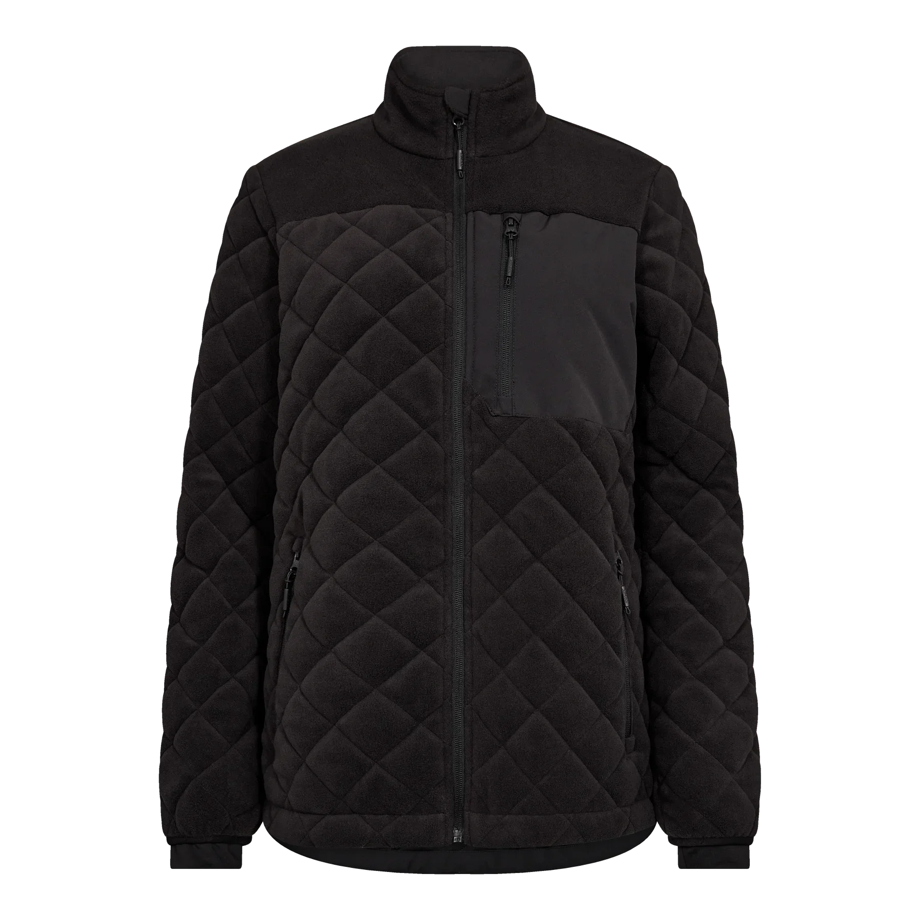 ENGEL Entire Damen Gestepptes-Fleecejacke – Schwarz