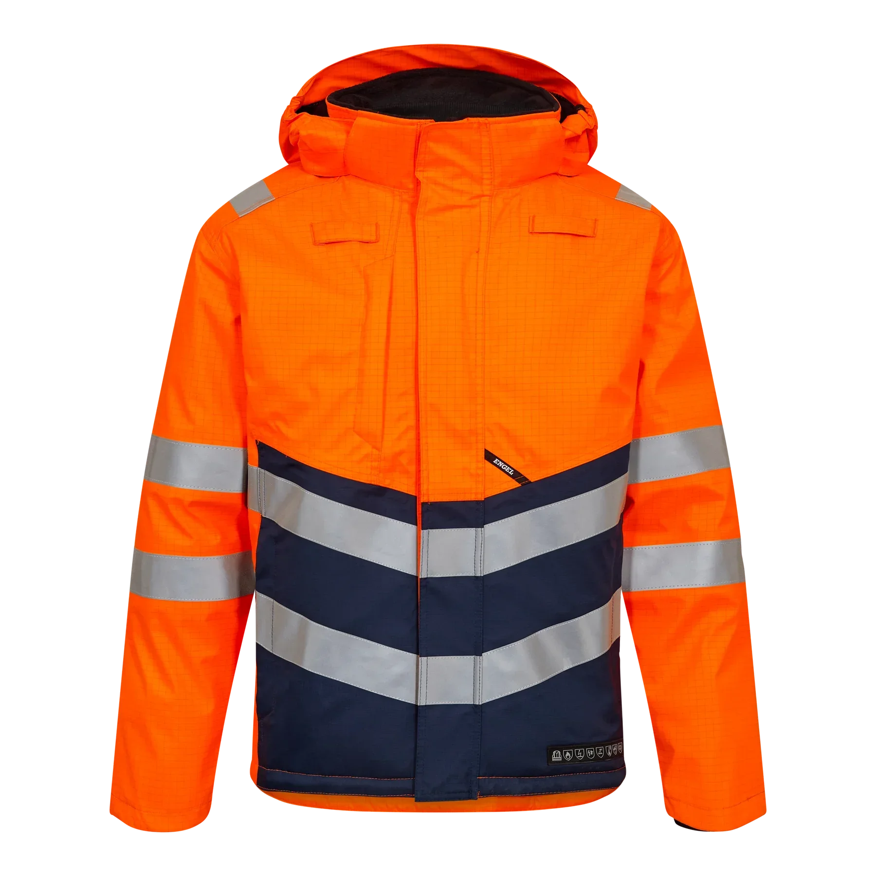 ENGEL Safety+ Winterjacke – Orange/Blue ink