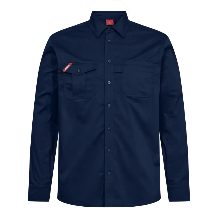 ENGEL Extend Hemd mit Stretch – Blue Ink