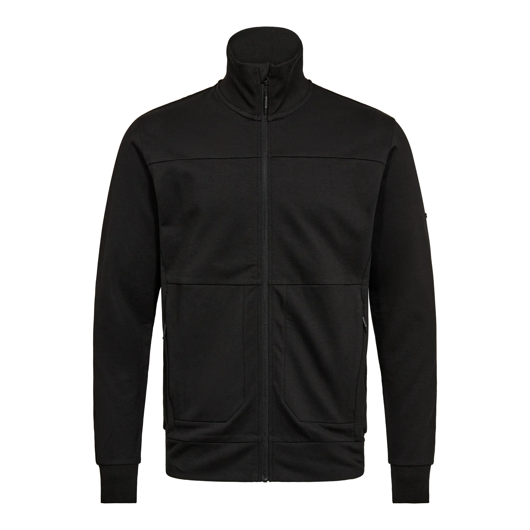 ENGEL Entire Sweatcardigan mit Kragen – Schwarz