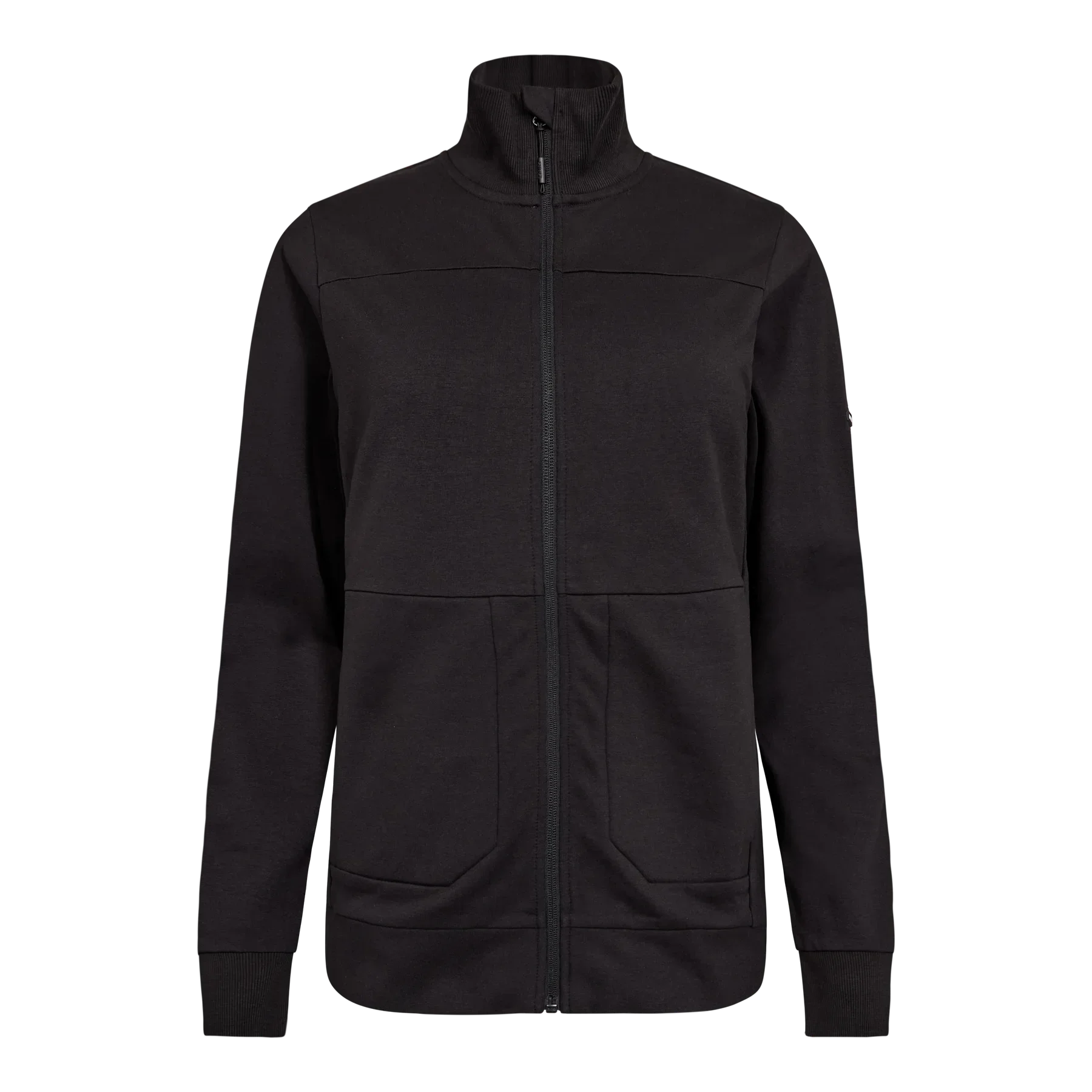 ENGEL Entire Damen Sweatcardigan mit Kragen – Schwarz