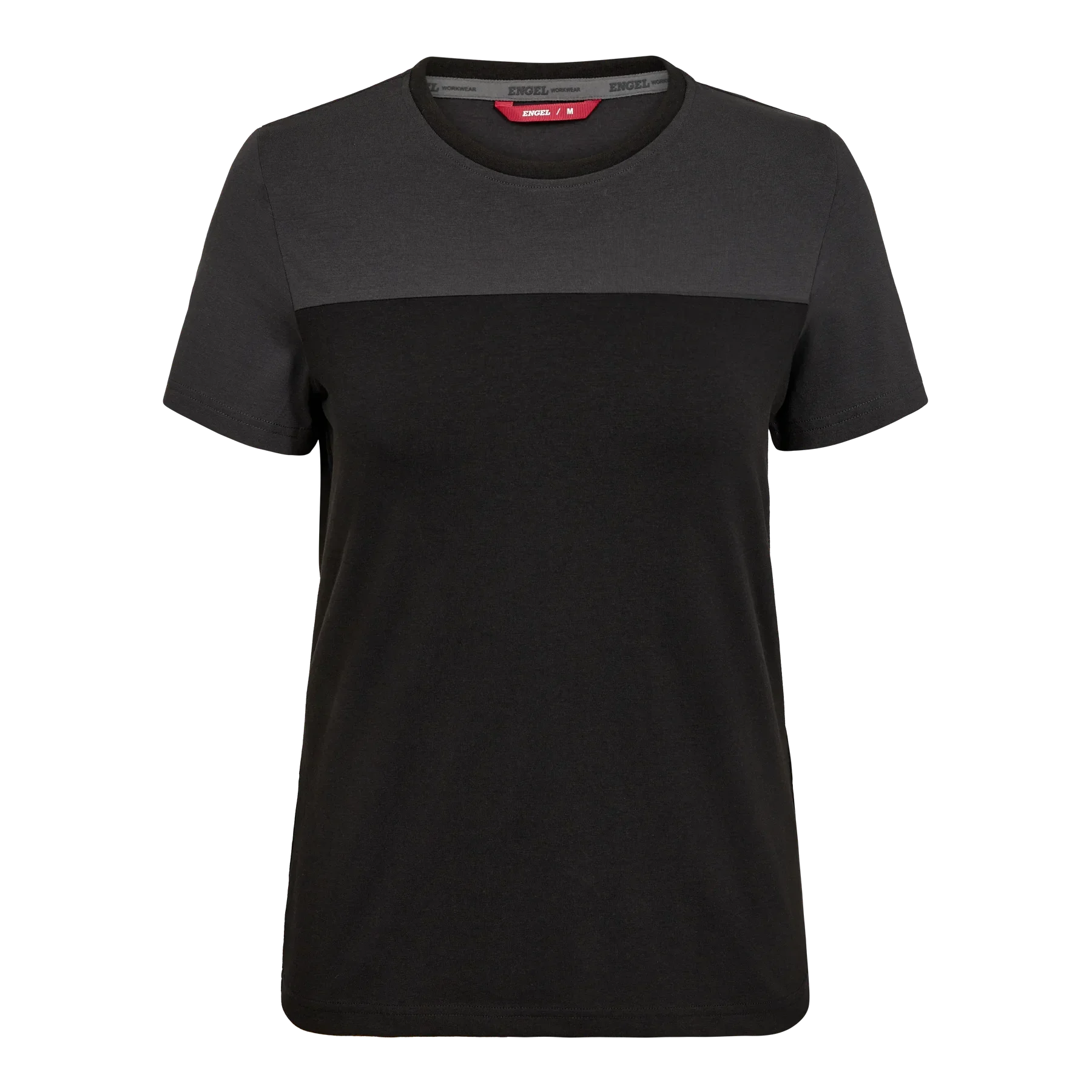 ENGEL Entire Damen T-Shirt – Schwarz/Anthrazit Grau
