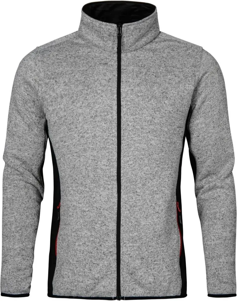 Promodoro 7700 – Herren Workwear Strickfleece Jacke – Heather Grey