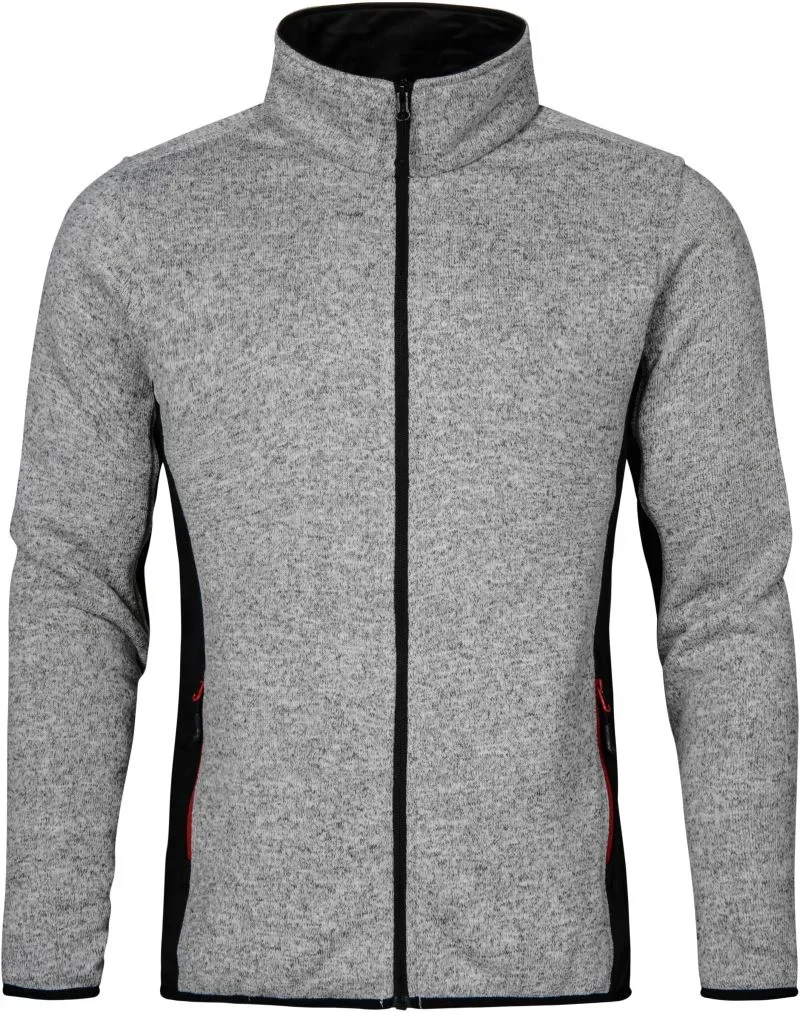 Promodoro 7700 – Herren Workwear Strickfleece Jacke – Heather Grey