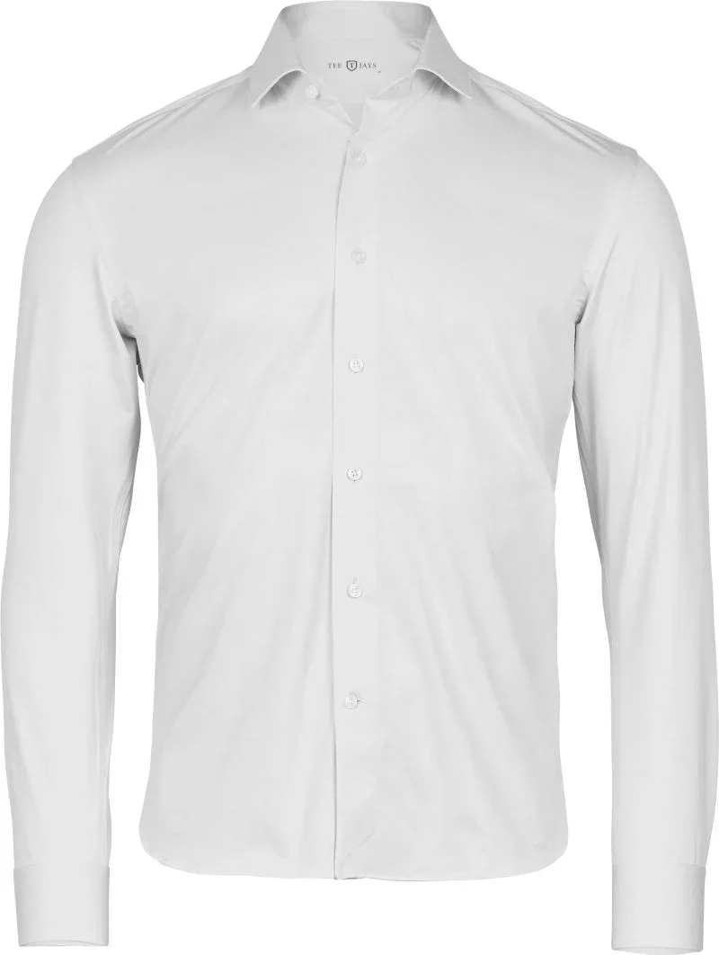 TEE JAYS TJ 4030 – Active Stretch Hemd langarm – White