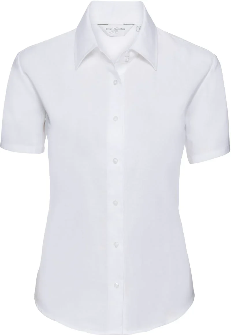 Russell Athletic 933F – Oxford Bluse kurzarm – White