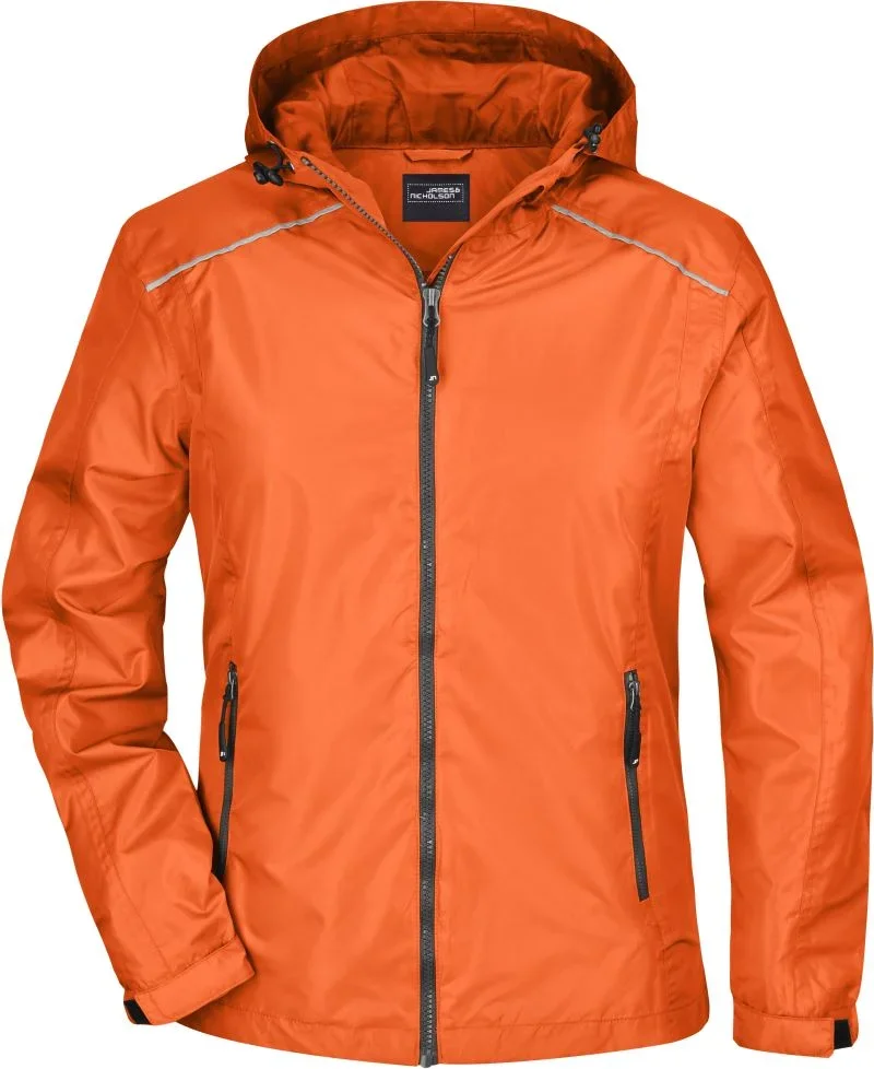 James & Nicholson JN 1117 – Damen Regenjacke – Orange/Carbon