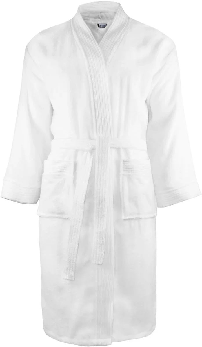The One Towelling Bathrobe – Bademantel – White