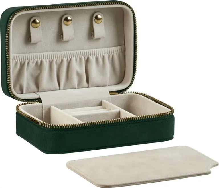 BagBase BG 710 – Samt Reise Schmucketui – Dark Emerald