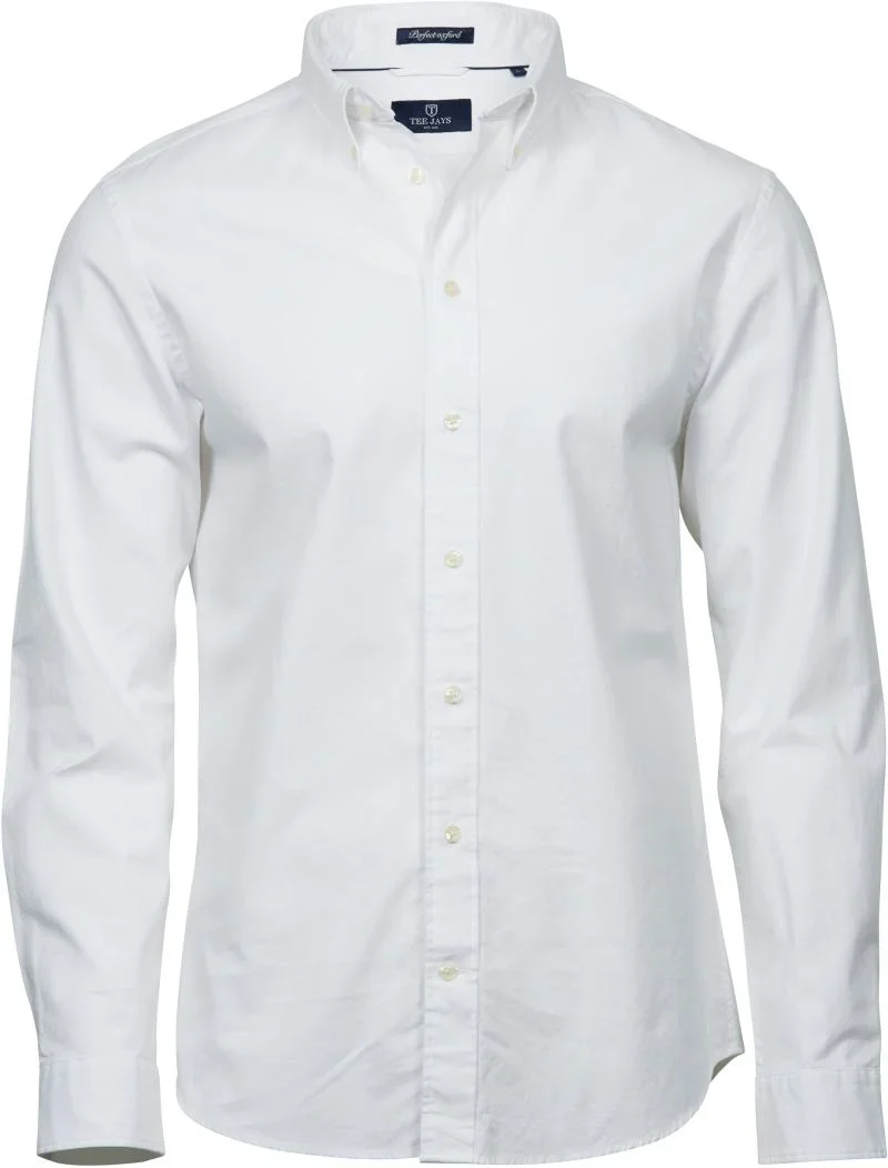 TEE JAYS TJ 4000 – Oxford Hemd "Perfect" langarm – White