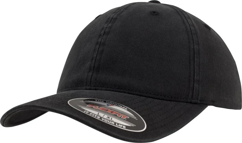 Flexfit 6997 – 6 Panel Kappe "Dad Hat" – Black