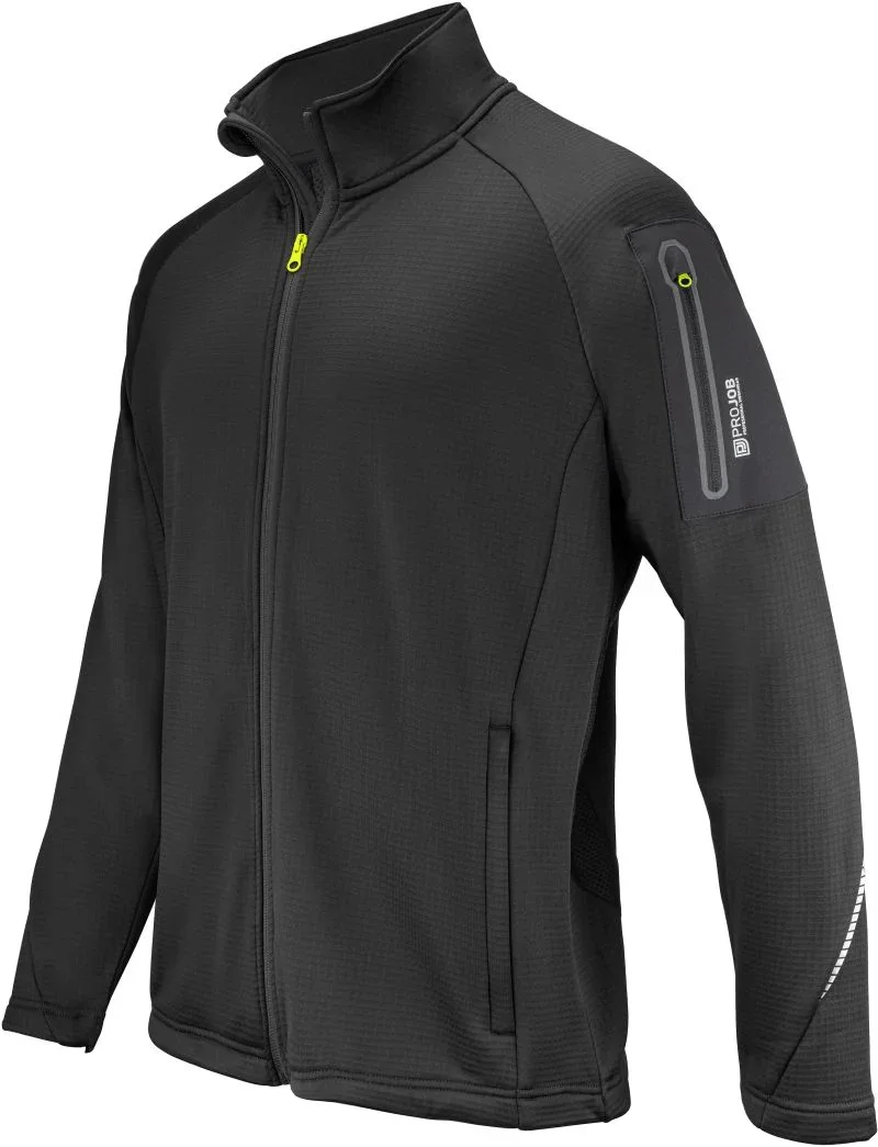 Projob 3319 Microfleece Jacket – Workwear Microfleece Jacke – Black