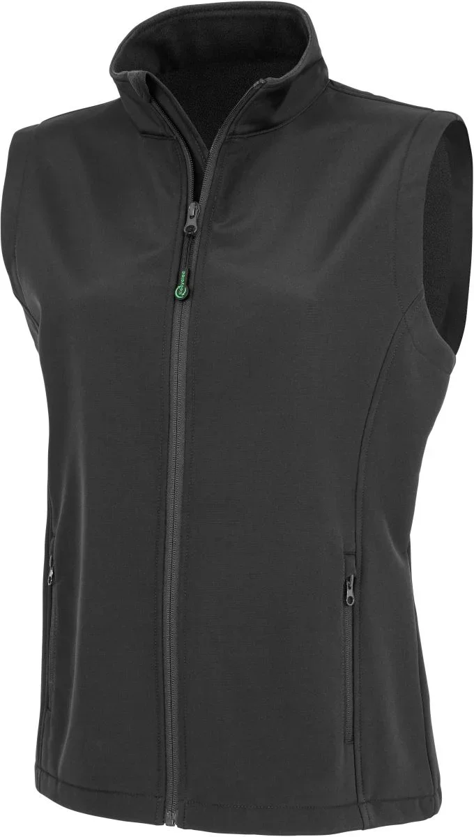 Result R 902F – Damen 2-Lagen Softshell Gilet "Printable" – Black