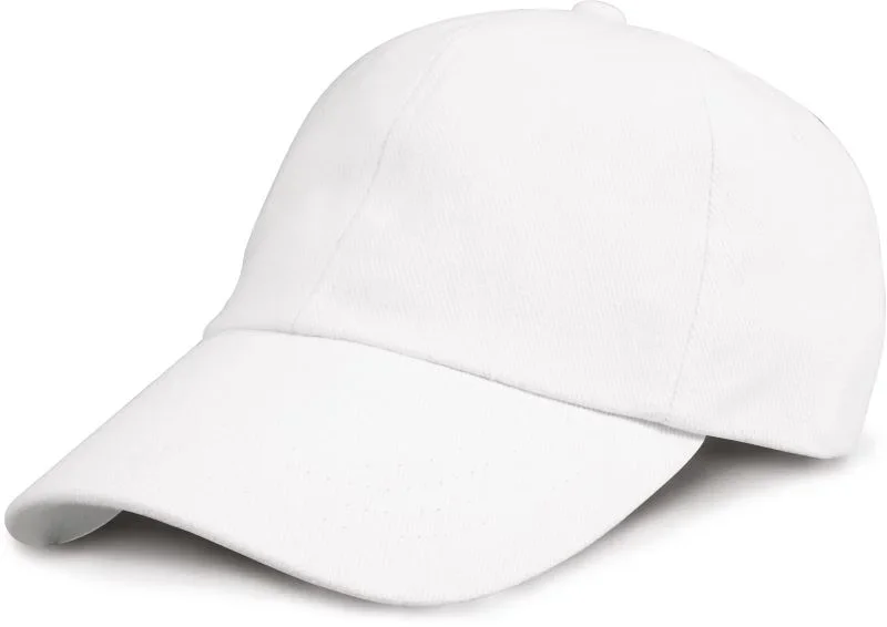 Result Headwear RC 024X – 6 Panel Niedrigprofil Kappe – White