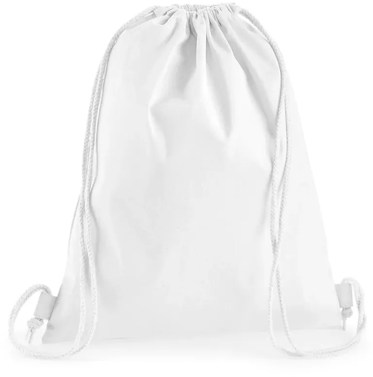 Westford Mill W 210 – Premium Baumwoll Turnbeutel – White