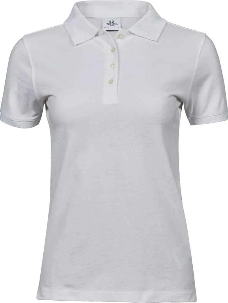 TEE JAYS TJ 1401 – Schweres Damen Piqué Polo – White