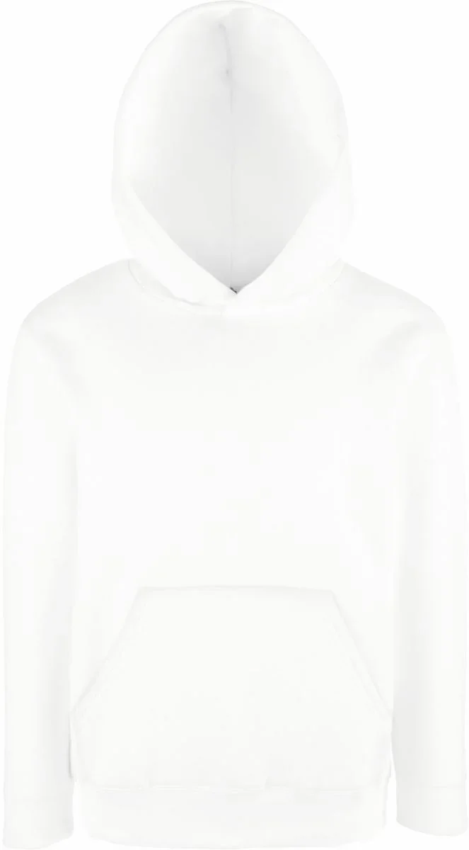 Fruit of the Loom Classic Kids Hooded Sweat – Kinder Kapuzen Sweater – White