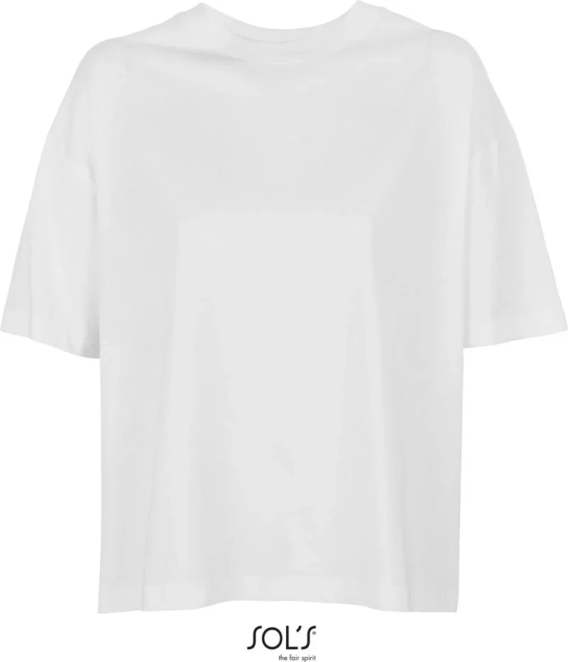 SOL's Collection Boxy Women – Damen Oversize T-Shirt – White