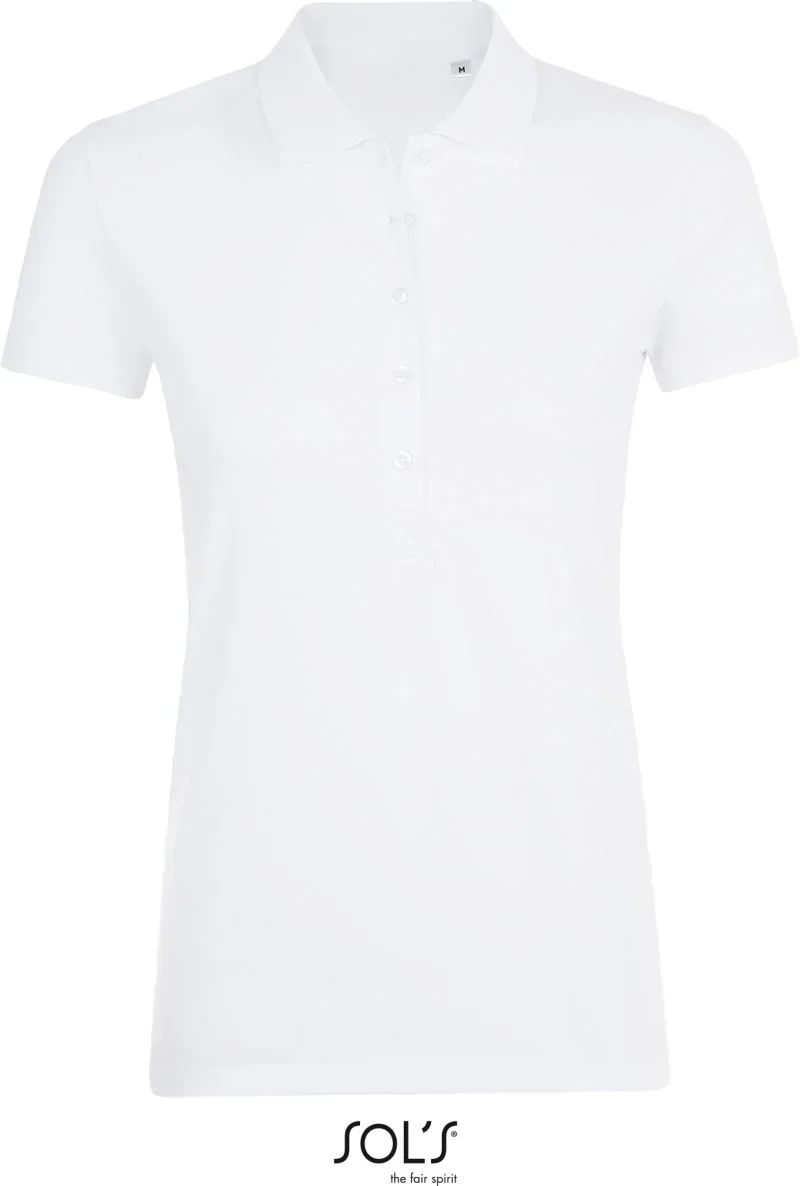 SOL's Collection Phoenix Women – Damen Stretch Piqué Polo – White