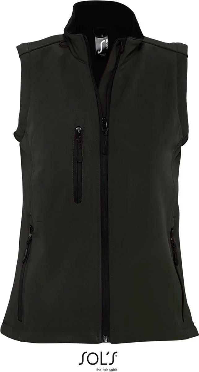 SOL's Collection Rallye Women – Damen 3-Lagen Softshell Gilet – Black