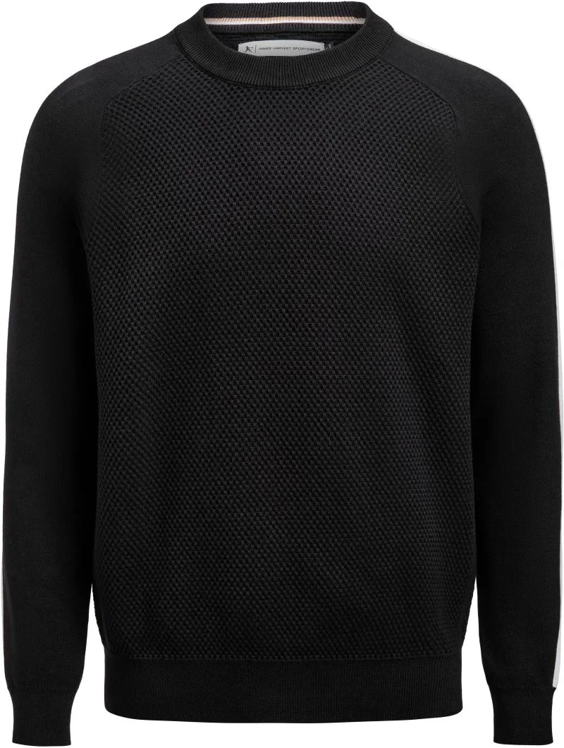 James Harvest Scarsdale Sweater Men – Herren Pullover – Black
