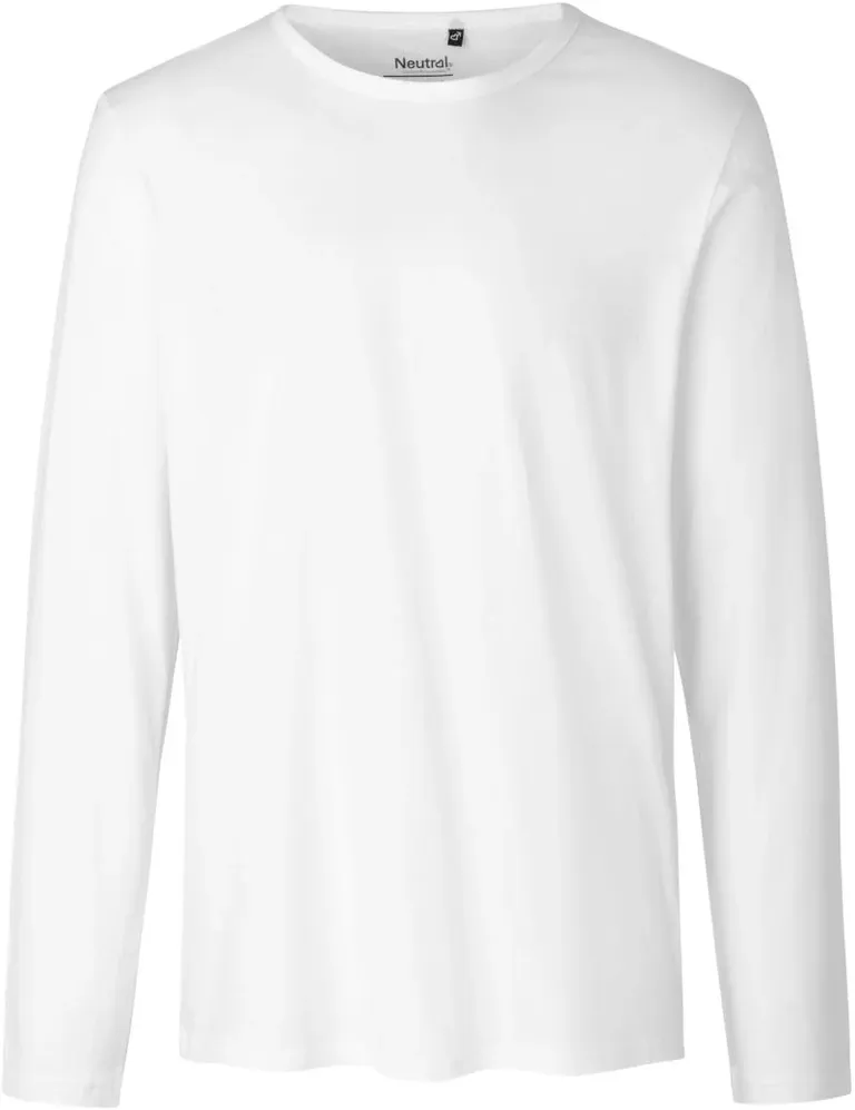Neutral O 61050 – Herren T-Shirt langarm – White